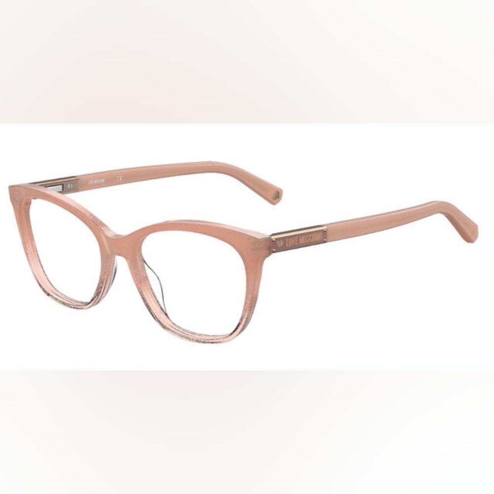 Love Moschino Pink Blush Glitter Women's Glasses Eyeglasses Eyewear